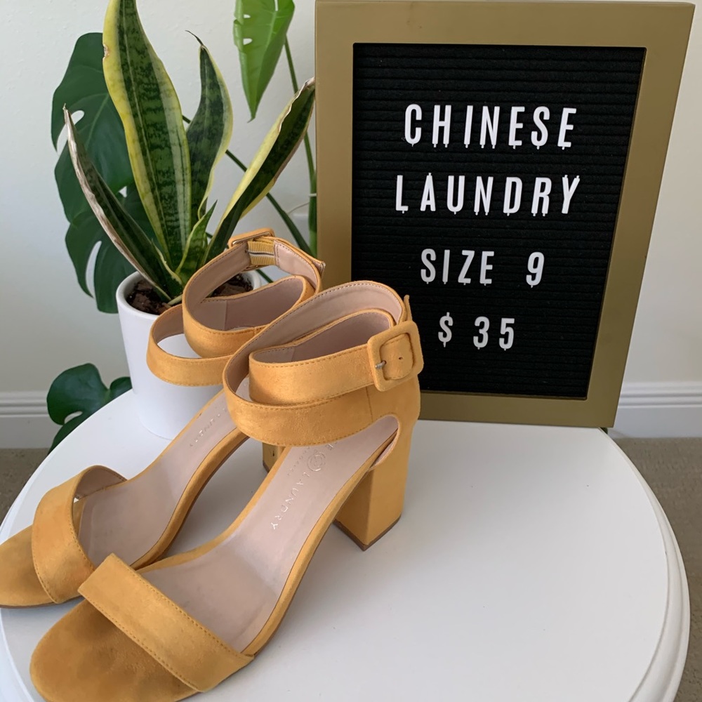 Yellow Chinese Laundry Heels